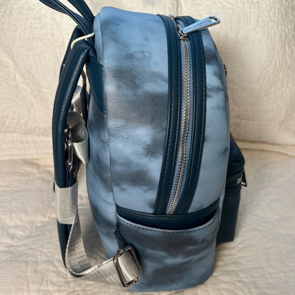 Disney Parks RunDisney Blue Tie Dye Loungefly Backpack  w stickers?NWT Last One main image 10